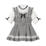 【まとめ買い対象】ハートチョーカーベルトレースワンピース