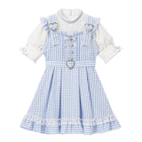 【新春セール】ハートチョーカーベルトレースワンピース