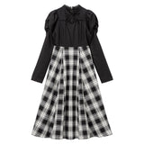 デコルテオープンクラシカルワンピ