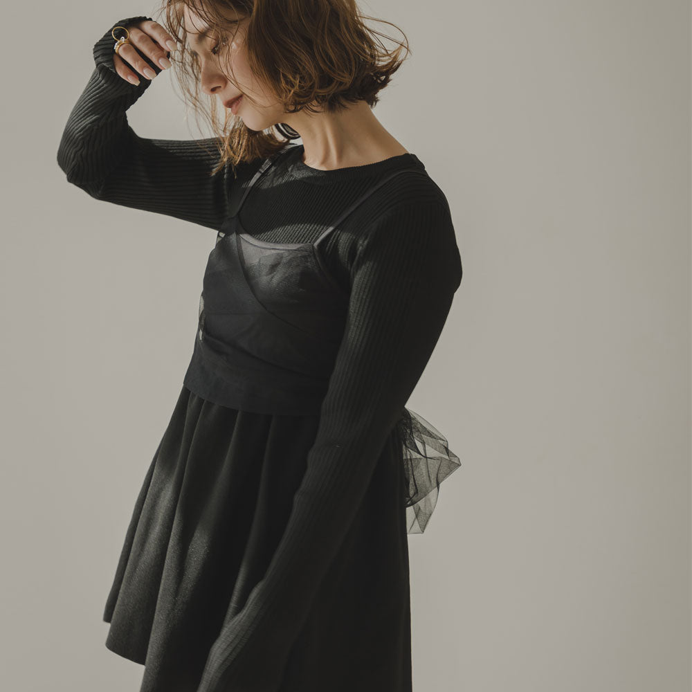 スローブイエナ☆新品☆ペプラムビスチェ ペプラムビスチェ（ニット／セーター）｜SLOBE IENA（スローブ