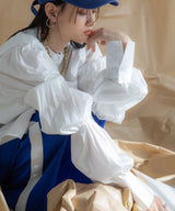 ビスチェセットパフスリーブシャツ