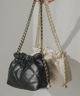 キルティングチェーンミニバッグ