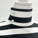 ロングスリーブ指穴タートルリブカットソートップス