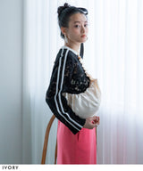 【メール便】フリルサテンショルダーバッグ