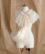 【メール便】フリルサテンショルダーバッグ