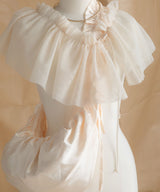 【メール便】フリルサテンショルダーバッグ