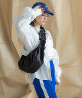 【メール便】フリルサテンショルダーバッグ