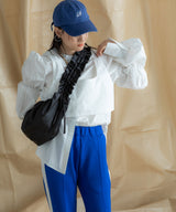 【メール便】フリルサテンショルダーバッグ