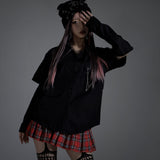 2Wayスリーブネクタイ付オーバーブラウス