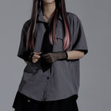 2Wayスリーブネクタイ付オーバーブラウス