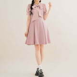 ウエストリボンシンプルジャンスカワンピ