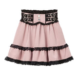 ハイウエストフリルティアードフリルスカート