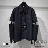 ハトメサブジラ系ビッグシャツ