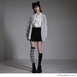 ハトメサブジラ系ビッグシャツ