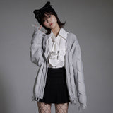 ハトメサブジラ系ビッグシャツ