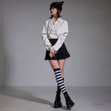 ハトメサブジラ系ビッグシャツ