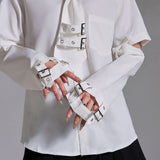 ハトメサブジラ系ビッグシャツ