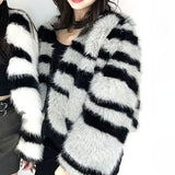 フェイクボリュームファーコート