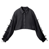 【メール便】パールボタンシアーシャツ