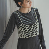 パールメッシュビスチェ