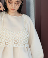 パールメッシュビスチェ