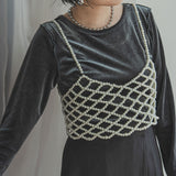 パールメッシュビスチェ