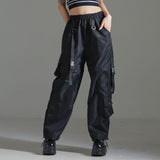 ジップ開きナイロンパンツ