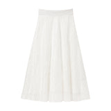 レースフレアロングスカート