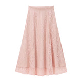 レースフレアロングスカート