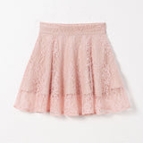 レースフレアミニスカート