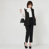 ベスト×クロップドパンツスーツセットアップ【標準サイズ】【M/L/LL】【フォーマル】【入園式】【卒園式】【入学式】【卒業式】【ママスーツ】