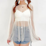 【メール便】2wayチュールブラウス