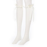 【新春セール】【メール便】ホールリボンフリルレースハイソックス