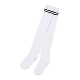 【新春セール】【メール便】ライン入りニーハイソックス