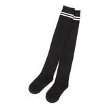 【メール便】ライン入りニーハイソックス