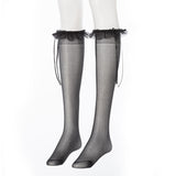 【メール便】選べる丈オーガンジーフリルシアーソックス