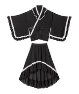 【新春セール】はしごレースフリルロリータ浴衣