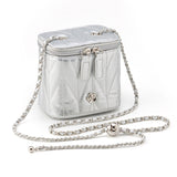 キルティングチェーンバニティバッグ