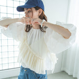 【メール便】チュールアシメフリルビスチェ