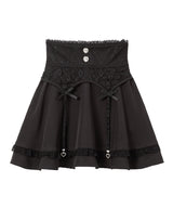 リボンチャームガータースカート