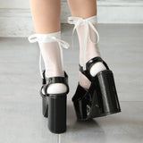 シアーリボンソックス