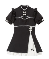 チャイナ釦スリットワンピース