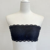 【メール便】バストパット付総レースベアキャミトップス