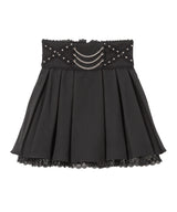 チェーンクロスレースフリルスカート