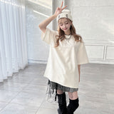 ドクロモチーフピン付蜘蛛の巣チュールギンガムチェックスカート