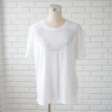 ビッグシルエットキラキラストーンTシャツ 【オーバーサイズ】【ロング丈】