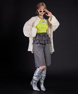 【最上もが着用】くしゅくしゅルーズロングブーツ