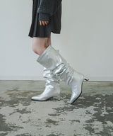 【最上もが着用】くしゅくしゅルーズロングブーツ