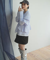 【最上もが着用】くしゅくしゅルーズロングブーツ