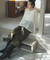 【最上もが着用】くしゅくしゅルーズロングブーツ